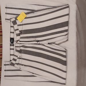 NWOT Women's Hudson Washed 'Barbara High Waisted Skinny Jeans Size 30 Striped